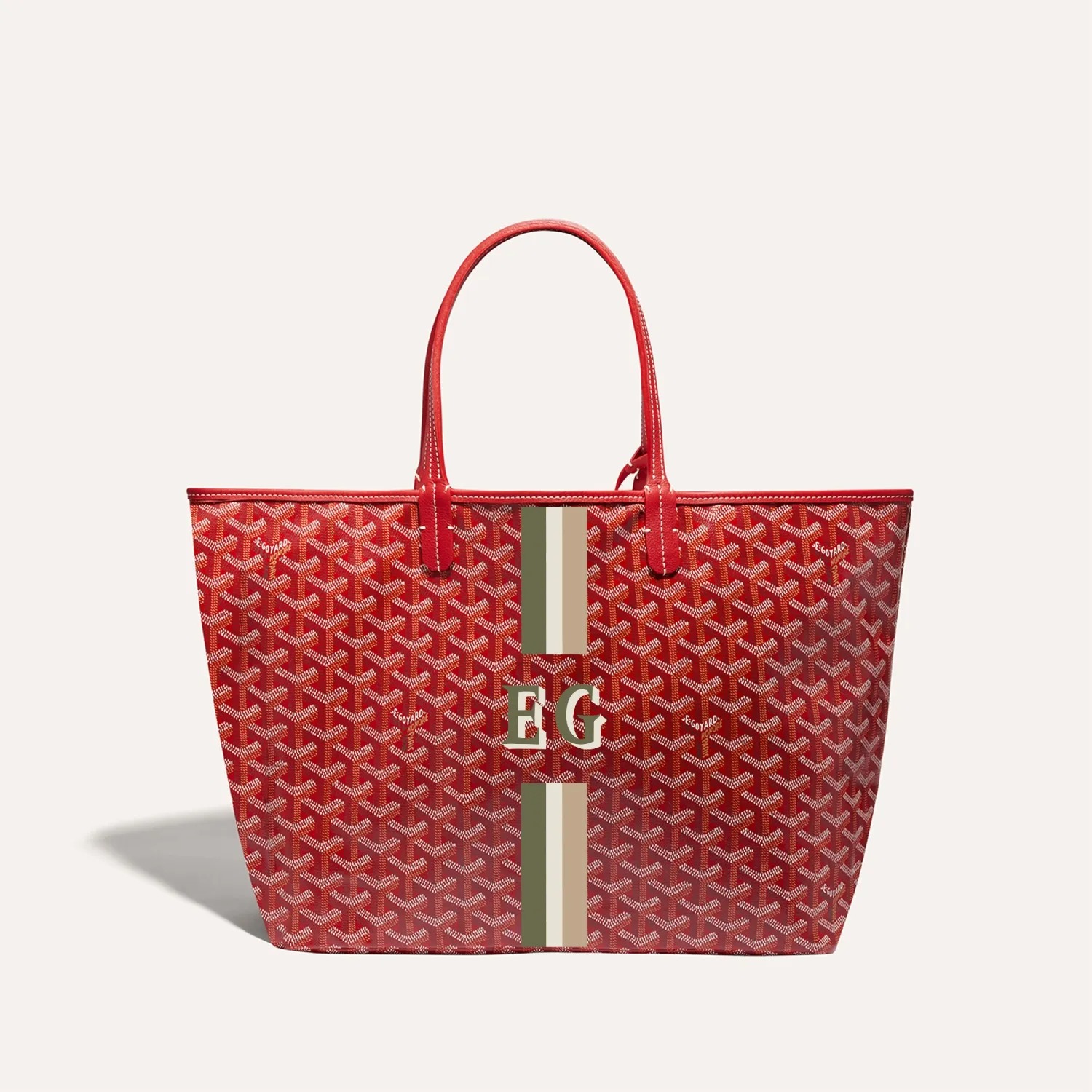 Goyard Saint Louis PM Bag Stripes and Lnitials - Image 2